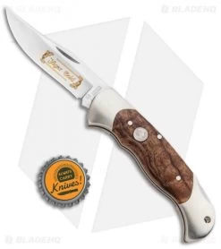 Boker Jager Gold Scout Folding Lockback Knife Walnut Wood (3.13" Satin) 112086 -Knife Shop Boker Jager Gold Scout Folding LB Walnut Wood Satin 112086 BHQ 90297 jr bottlecap