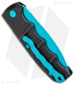 Boker Blue Scorpion Kalashnikov Dagger Automatic Knife (3.25" Electric Blue D2) -Knife Shop Boker Kalashnikov Black Widow Blue jr side