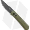 Boker Lundquist Alluvial Automatic Knife OD Green (3" Black SW) -Knife Shop Boker Lundquist Alluvial Auto OD Green Aluminum Black SW BHQ 125069 jr
