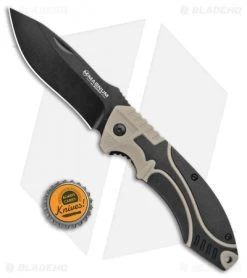 Boker Magnum Advance Pro 42 Liner Lock Knife Desert Tan (3.5" Black) -Knife Shop Boker Magnum Advance Pro 42 LL Desert Tan Black 01RY308 BHQ 98582 jr bottlecap