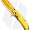 Boker Magnum Golden Skull Spring Assisted Knife Stainless Steel (3.3" Gold) -Knife Shop Boker Magnum Golden Skull SA SS Gold 01SC070 BHQ 111686 jr