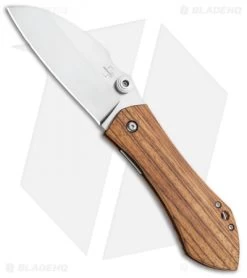 Boker Plus Anso 67 Pro Liner Lock Knife Zebrawood (3.4" Satin) 01BO233