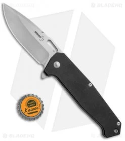Boker Plus Burke Hitman Frame Lock Knife Black G10 (3.625" D2 Stonewash) 01BO776 -Knife Shop Boker Plus Burke Hitman Black G 10 SW 01BO776 BHQ 68841 jr bottlecap