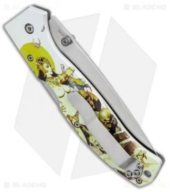 Boker Plus Frazetta "Ghoul Queen" Titan Lockback Knife (3.62" Satin) -Knife Shop Boker Plus Frazetta Ghoul Queen Titan LB Satin BHQ 94340 jr side