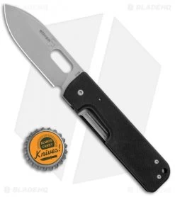 Boker Plus Panchenko Lancer Liner Lock Knife Black G-10 (3" Dark SW) 01BO066 -Knife Shop Boker Plus Panchenko Lancer Black G10 SW BHQ 68243 er bottlecap 2