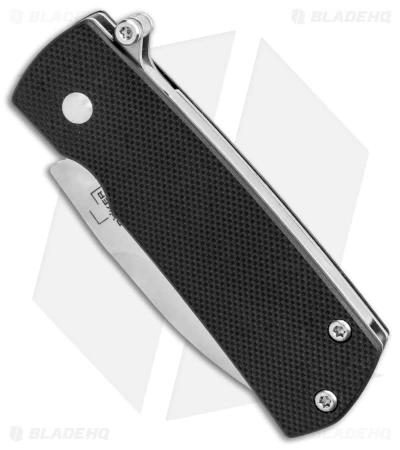 Boker Plus Shamsher Automatic Liner Lock Knife Black G-10 (1.9" Satin) 01BO361 4 Boker Plus Shamsher Automatic Liner Lock Knife Black G-10 (1.9" Satin) 01BO361 - Image 2