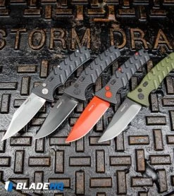 Boker Black Widow Strike Drop Point Automatic Knife Black (3.25" Red D2) -Knife Shop Boker Plus Strike Drop Point Automatic Knife OD Green Black D2 BHQ 97033 kp storm drain web 1
