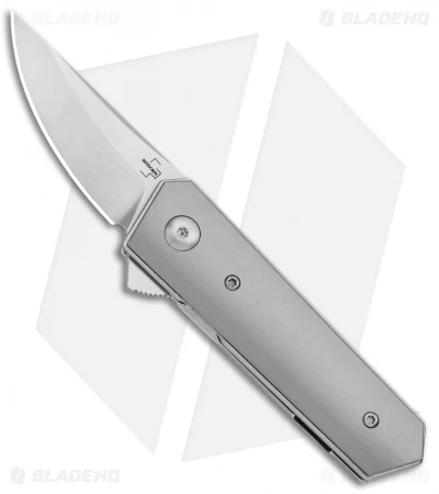 Boker Stubby Kwaiken Exclusive Flipper Knife Titanium (2" Satin) 3 Boker Stubby Kwaiken Exclusive Flipper Knife Titanium (2" Satin)