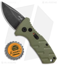Boker Stubby Strike CA Legal Automatic Knife OD Green (1.9" Smokewash D2) -Knife Shop Boker Stubby Strike CA Legal Auto OD Green Smokewash 01BO442NSOI BHQ 99648 jr bottlecap