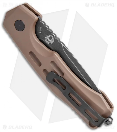 Boker Thunder Storm Automatic Knife Coyote Brown Aluminum (2.9" Blackwash AUS-8) 5 Boker Thunder Storm Automatic Knife Coyote Brown Aluminum (2.9" Blackwash AUS-8) - Image 3