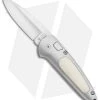 Boker Top Lock II Button Lock Knife Gray Aluminum/Kraton (2.75" Satin) 117107WB -Knife Shop Boker Top Lock II Auto Kraton Inserts Satin 117107WB BHQ 34871 jr