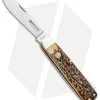 Boker Tree Brand Hunting Knife Mono Lockback Stag (3.25" Satin) 110615 -Knife Shop Boker Tree Brand Hunting Mono LB Stag Satin 110615 BHQ 94756 jr