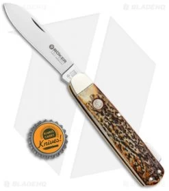Boker Tree Brand Hunting Knife Mono Lockback Stag (3.25" Satin) 110615 -Knife Shop Boker Tree Brand Hunting Mono LB Stag Satin 110615 BHQ 94756 jr bottlecap