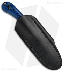 Bradford Knives Guardian3 Knife 3D Black/Blue G-10 (3.5" False Edge DLC) -Knife Shop Bradford Guardian3 False Edge DLC G 10 Blue Black 3FE 113B BHQ 68221 jr sheath