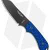 Bradford Guardian3 Sheepsfoot Fixed Blade Knife Black/Blue G-10 (3.5" DLC M4) -Knife Shop Bradford Knives Black Blue Guardian 3 Sheepsfoot DLC Black BHQ 135589 jr
