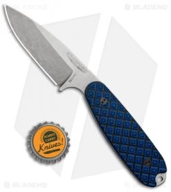 Bradford Knives Guardian3.5 Fixed Blade Blue/Black G-10 (3.75" Sabre/N690/SW) 9 Bradford Knives Guardian3.5 Fixed Blade Blue/Black G-10 (3.75" Sabre/N690/SW) -Knife Shop Bradford Knives Guardian 3.5 Sabre Black Blue BRAD35S013 BHQ 83353 jr bottlecap