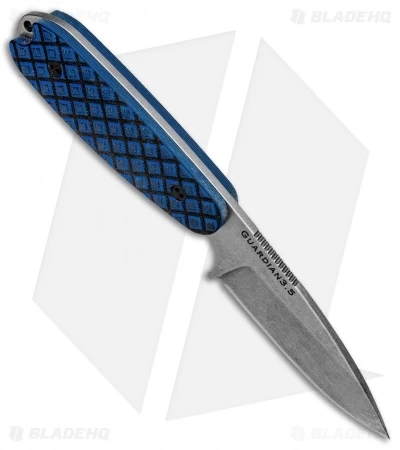 Bradford Knives Guardian3.5 Fixed Blade Blue/Black G-10 (3.75" Sabre/N690/SW) 4 Bradford Knives Guardian3.5 Fixed Blade Blue/Black G-10 (3.75" Sabre/N690/SW) - Image 2