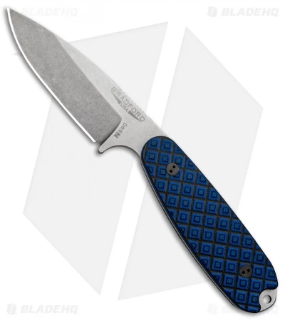 Bradford Knives Guardian3.5 Fixed Blade Blue/Black G-10 (3.75" Sabre/N690/SW) 3 Bradford Knives Guardian3.5 Fixed Blade Blue/Black G-10 (3.75" Sabre/N690/SW)