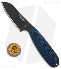Bradford Knives Guardian3.5 Knife 3D Black/Blue G-10 (Sheepsfoot/M390/Black) -Knife Shop Bradford Knives Guardian 3in Knife 3D Black Blue G10 Sheepsfoot DLC BHQ 145487 td size