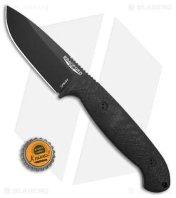 Bradford Knives Guardian4.5 Fixed Blade Knife 3D CF (4" Black) -Knife Shop Bradford Knives Guardian 4 5 FB 3D Microtextured CF 4in Blk DLC Sabre BHQ 141425 td size