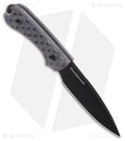 Bradford Knives Guardian3 Knife Black G-10 (3.5" Sabre DLC M390) -Knife Shop Bradford Knives Guardian3 Black G 10 Sabre DLC BHQ 29530 jr spine