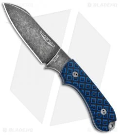 Bradford Knives Guardian3 Fixed Blade Black/Blue G-10 (Sheepsfoot/M390/Black SW)