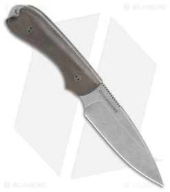 Bradford Knives Guardian3 Fixed Blade Knife OD Green Micarta (3.5" SW MagnaCut) -Knife Shop Bradford Knives Guardian3 Knife 3D OD Green Micarta Sabre MagnaCut SW BHQ 177380 jr spine