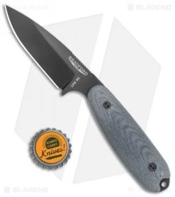 Bradford Knives Guardian3.5 Fixed Blade 3D Black (3.75" DLC M4) -Knife Shop Bradford Knives Guardian3.5 Fixed Blade 3D Black Micarta Sabre DLC BHQ 135385 jr bottlecap