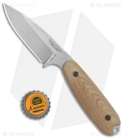 Bradford Knives Guardian3.5 Fixed Blade 3D Natural (3.75" Stonewash M4) -Knife Shop Bradford Knives Guardian3.5 Fixed Blade 3D Natural Micarta Sabre SW BHQ 135352 jr bottlecap