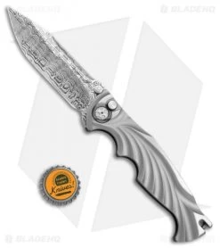 Brian Tighe Custom Tighe Breaker Clip Point Automatic Knife BB Ti (4" Damasteel) -Knife Shop Brian Tighe Custom Tighe Breaker Tanto BB Ti Damasteel BHQ 77982 jr bottlecap