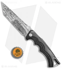 Brian Tighe Custom Tighe Breaker Tanto Fixed Blade Carbon Fiber (5" Damascus) -Knife Shop Brian Tighe Custom Tighe Breaker Tanto CF Damascus BHQ 71557 jr bottlecap