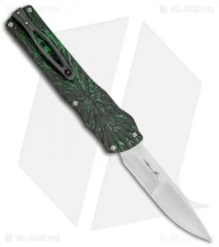 Brian Tighe Custom Twist Tighe Clip Point OTF Green Fat CF (3.75" Satin)