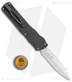 Brian Tighe Custom Twist Tighe Dagger D/A OTF Knife Carbon Fiber (3.75 Satin) -Knife Shop Brian Tighe Custom Twist Tighe Dagger Black CF Hand Satin BHQ 115784 jr bottlecap