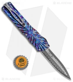 Brian Tighe Custom Twist Tighe Dagger OTF Black/Timascus (3.75" Damacore) 2 -Knife Shop Brian Tighe Custom Twist Tighe Dagger Black Timascus Damacore BHQ 115803 jr bottlecap