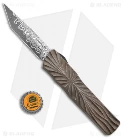 Brian Tighe Custom Twist Tighe Tanto D/A OTF Automatic Knife (3.6" Damacore) -Knife Shop Brian Tighe Custom Twist Tighe Tanto DA OTF Auto Damacore BHQ 94373 jr bottlecap