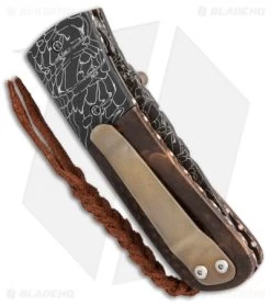 Burr Oak Knives C-MO Knife Snake Skin Damascus/Juma (2.625" Damascus) -Knife Shop Burr Oak Knives C MO snake skin damascus Juma BHQ 71615 er side