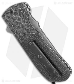 Burr Oak Knives Coffin Nail 3.0 Flipper Knife Zombie Mosaic/LSCF (3.6" San Mai) -Knife Shop Burr Oak Knives Coffin nail 3 zombie moasic LSCF san mai BHQ 71612 er side