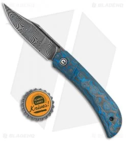 CIVIVI Appalachian Drifter Knife Blue G-10 W/ Rose CF (2.9" Damascus) C2015DS-2 -Knife Shop CIVIVI Appalachian Drifter SJ Blue G 10 Rose CF Damascus C2015DS 2 BHQ 116960 jr bottlecap