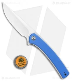 CIVIVI Asticus Liner Lock Knife Blue G-10 (3.8" Satin) C2002C -Knife Shop CIVIVI Asticus LL Blue G 10 Damascus C2002C BHQ 109010 jr bottlecap