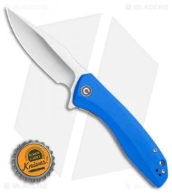 CIVIVI Baklash Flipper Liner Lock Knife Blue G-10 (3.5" Satin) C801F -Knife Shop CIVIVI Baklash Flipper Liner Lock Knife Blue G 10 3.5in Satin C801F LS Bottlecap