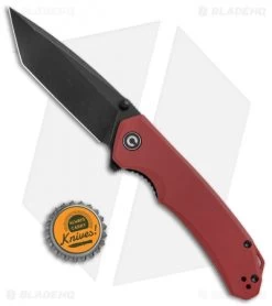 CIVIVI Brazen Tanto Liner Lock Knife Burgundy G-10 (3.5" Black D2) C2023B -Knife Shop CIVIVI Brazen Tanto LL Burgundy G 10 Black BHQ 120364 jr bottlecap