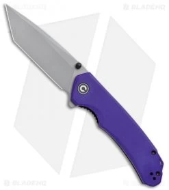CIVIVI Brazen Tanto Liner Lock Knife Purple G-10 (3.5" SW D2) C2023A