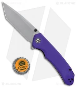 CIVIVI Brazen Tanto Liner Lock Knife Purple G-10 (3.5" SW D2) C2023A -Knife Shop CIVIVI Brazen Tanto LL Purple G 10 SW BHQ 120363 jr bottlecap