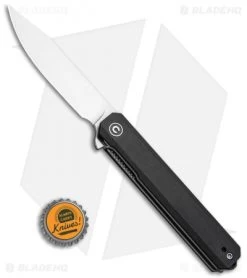 CIVIVI Chronic Liner Lock Knife Black G-10 (3.22" Satin) -Knife Shop CIVIVI Chronic Liner Lock Knife Black G 10 Satin BHQ 105675 kp bottle cap