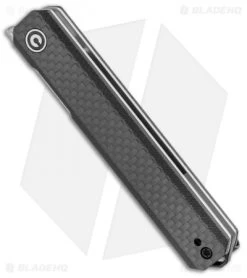 CIVIVI Exarch Liner Lock Knife Twill CF/ Black G-10 (3.22" Damascus) C2003DS-1 -Knife Shop CIVIVI Exarch LL Twill CF G 10 Damascus C2003DS 1 BHQ 110927 jr spine