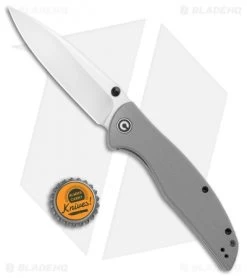CIVIVI Governor Liner Lock Knife Gray G-10 (3.86" Satin D2) C911A -Knife Shop CIVIVI Governer LL Gray G 10 Satin C911A BHQ 103140 jr bottlecap