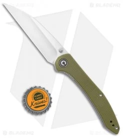 CIVIVI Hadros Liner Lock Knife Olive Micarta (3.35" Satin) C20004-3 -Knife Shop CIVIVI Hadros LL Olive Micarta Satin BHQ 134073 jr bottlecap