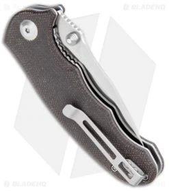 CIVIVI Hooligan Liner Lock Knife Dark Hazel Micarta (2.98" Satin D2) C913B -Knife Shop CIVIVI Hooligan Liner Lock Dark Hazel Micarta Satin D2 C913B BHQ 104229 jr side