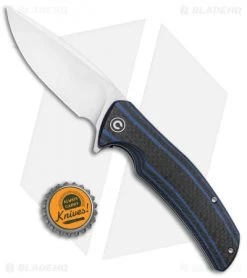CIVIVI Incite Liner Lock Knife Blue G-10/Carbon Fiber (3.7" Satin) C908B -Knife Shop CIVIVI Incite LL Blue G 10 CF Satin C908B BHQ 100865 jr bottlecap