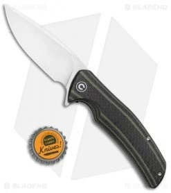 CIVIVI Incite Liner Lock Knife Green G-10/Carbon Fiber (3.7" Satin) C908A -Knife Shop CIVIVI Incite LL Green G 10 CF Satin C908A BHQ 100864 jr bottlecap